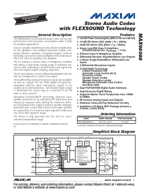 MAX98088 Datasheet PDF ETC