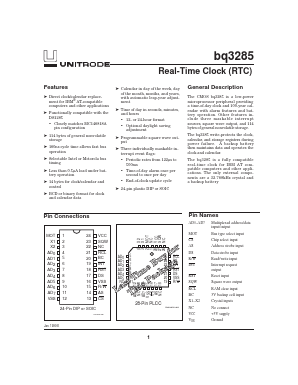 BQ3285 Datasheet PDF ETC