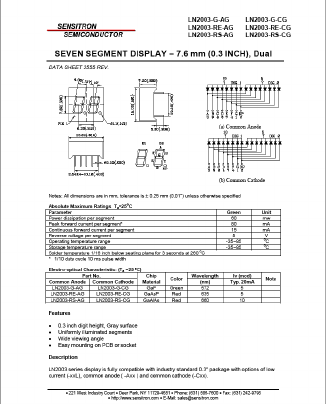 LN2003-RS-CG Datasheet PDF ETC