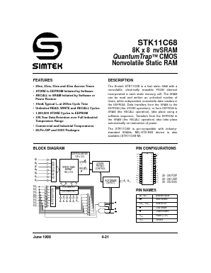STK11C68-S20 Datasheet PDF ETC