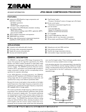 ZR36050 Datasheet PDF ETC