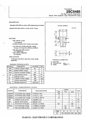 2SC5485 Datasheet PDF ETC