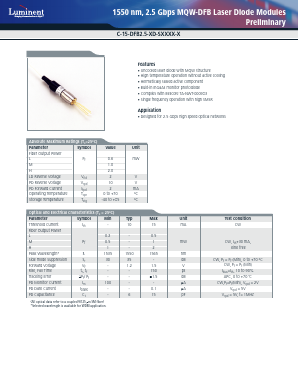 C-15-DFB2.5-RD-SMU Datasheet PDF ETC