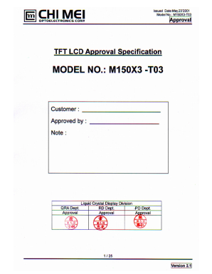M150X3-T03 Datasheet PDF ETC