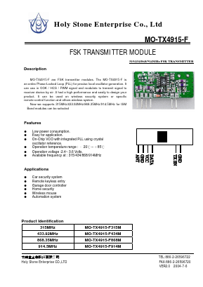 MO-TX4915-F315M Datasheet PDF ETC