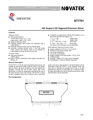 NT7701 Datasheet PDF ETC