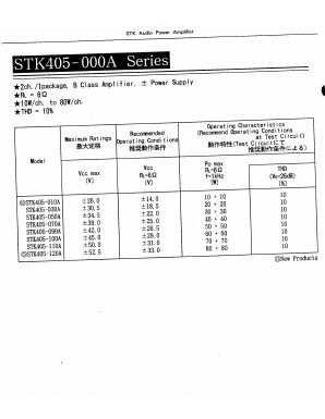 STK405-030A Datasheet PDF ETC