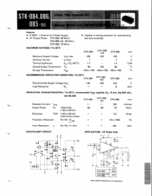 STK-085 Datasheet PDF ETC