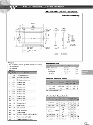 WG12864B Datasheet PDF ETC