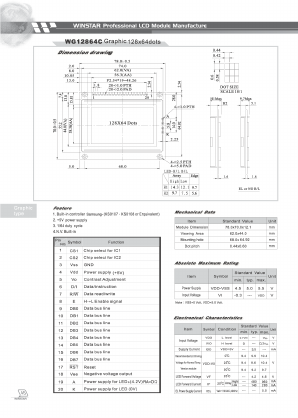 WG12864C Datasheet PDF ETC