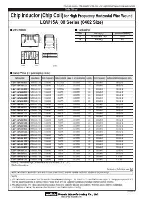 LQW15AN43NG00D Datasheet PDF ETC