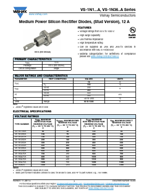 VS-1N3624 Datasheet PDF Vishay Semiconductors