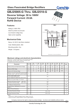 GBJ25005-G Datasheet PDF ETC