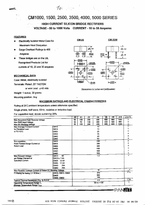 CM2505 Datasheet PDF ETC