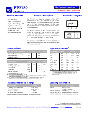 FP2189-PCB1900S Datasheet PDF ETC