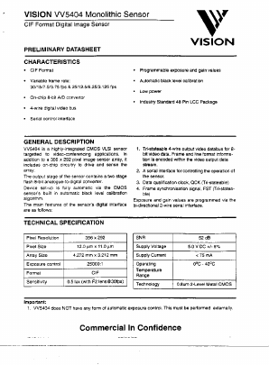 VV5404 Datasheet PDF ETC