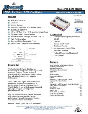 FXO-LC738-600 Datasheet PDF ETC
