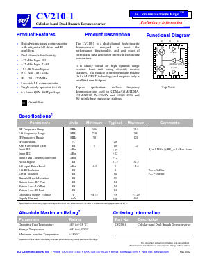CV210-1 Datasheet PDF ETC
