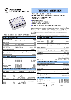 TEM03-24D12 Datasheet PDF ETC