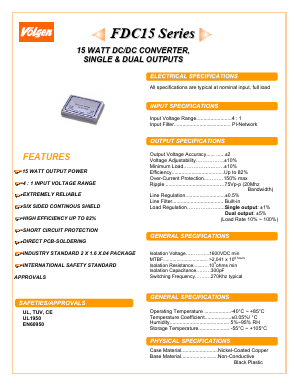 FDC15-24S12 Datasheet PDF ETC