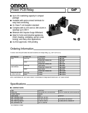 G8P-1APDC110 Datasheet PDF ETC
