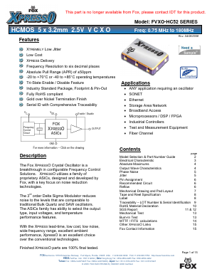 FVXO-HC52BR-70-79 Datasheet PDF ETC