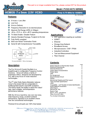 FVXO-HC72B-100-106 Datasheet PDF ETC