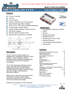 FVXO-LC52B-900.0-999.99 Datasheet PDF ETC