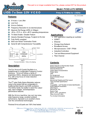FVXO-LC72BR-800.0-899.99 Datasheet PDF ETC