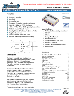 FVXO-PC52BR-500.0-599.99 Datasheet PDF ETC