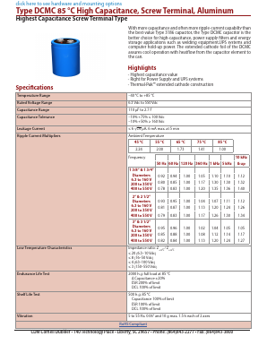DCMC105U6R3DE2D Datasheet PDF ETC
