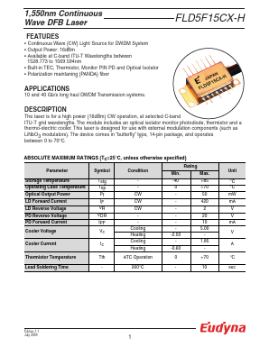 FLD5F15CX-H9520 Datasheet PDF ETC