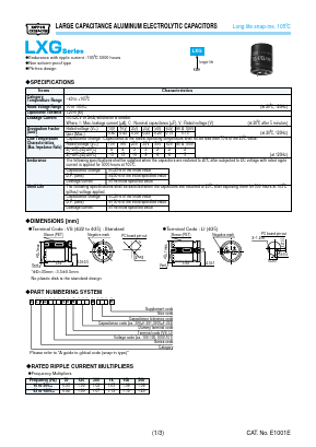 ELXG630VSN392MR40S Datasheet PDF ETC