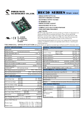 HEC50-24S1P8-M Datasheet PDF ETC