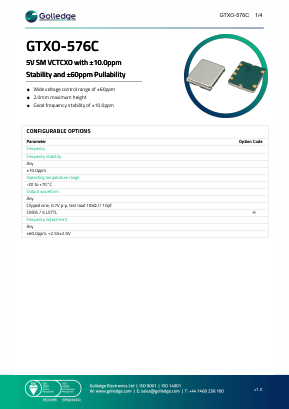 GTXO-576C Datasheet PDF ETC