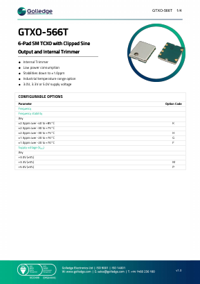 GTXO-566T Datasheet PDF ETC