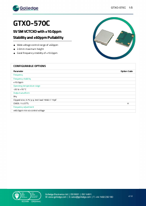GTXO-570C Datasheet PDF ETC
