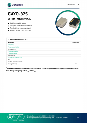 GVXO-32S Datasheet PDF ETC