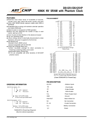 DS1251WP Datasheet PDF ETC