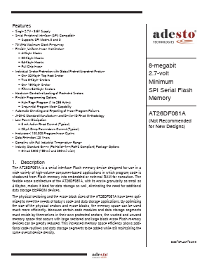 AT26DF081A-SU Datasheet PDF ETC