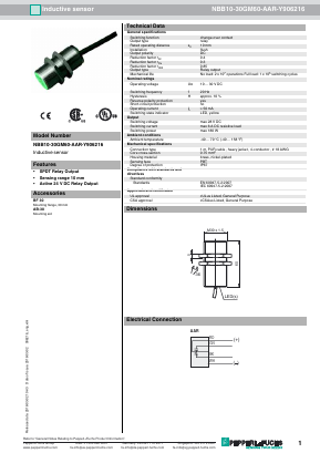 NBB10-30GM60-AAR-Y906216 Datasheet PDF ETC