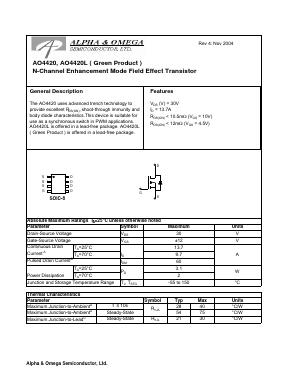 AO4420 Datasheet PDF ETC1