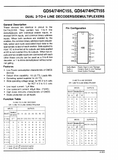 GD74HCT155 Datasheet PDF ETC1