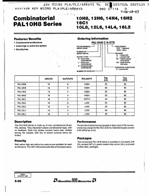PAL10H6CJ Datasheet PDF ETC1