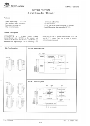 SD7072 Datasheet PDF ETC1
