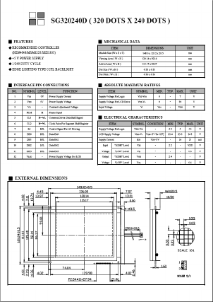 SG320240D Datasheet PDF ETC1