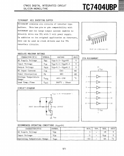 TC7404UBP Datasheet PDF ETC1