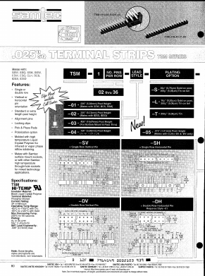 TSM-113-01-F-MT-LC Datasheet PDF ETC1