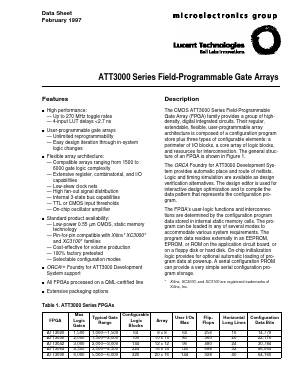 ATT3020-4J144I Datasheet PDF ETC1