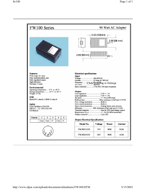 FW10012-D5 Datasheet PDF ETC1